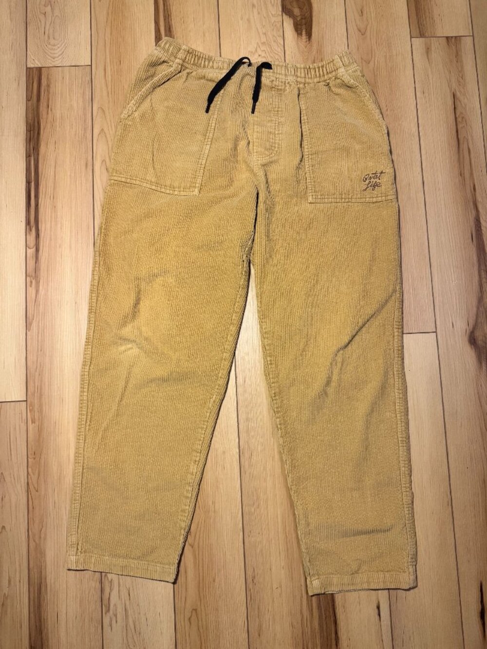 The Quiet Life Corduroy Easy Pants - Tan - Size Medium